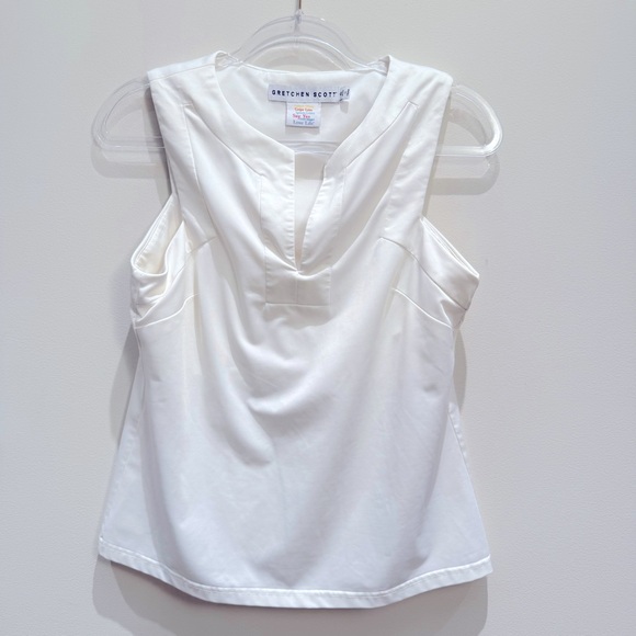 Gretchen Scott- White Sleeveless Tank Top Size Small - Picture 1 of 4